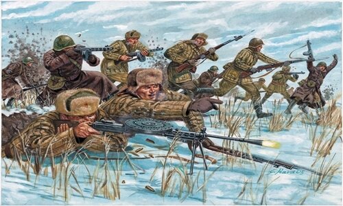 модель Советская пехота в зимней форме WWII